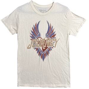 Vinyl Icons Women's Journey Graphic Tee Signature Wing Print Size XS NWOT